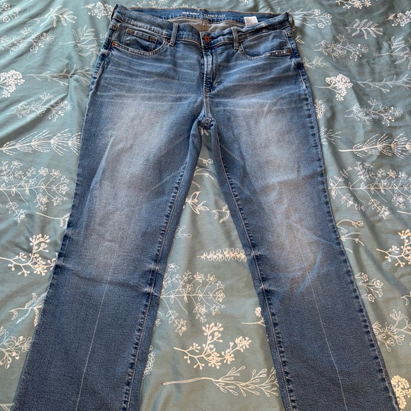 Old navy flare up jeans / mid rise size 8 - Picture 1 of 5
